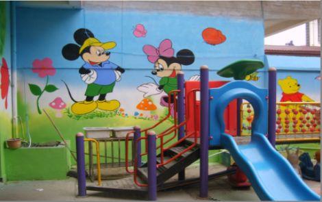 晋江幼儿园室外彩绘